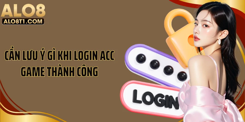Cần lưu ý gì khi login acc game thành công