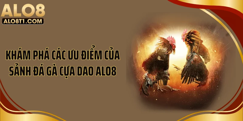 Khám phá các ưu điểm của sảnh đá gà cựa dao ALO8